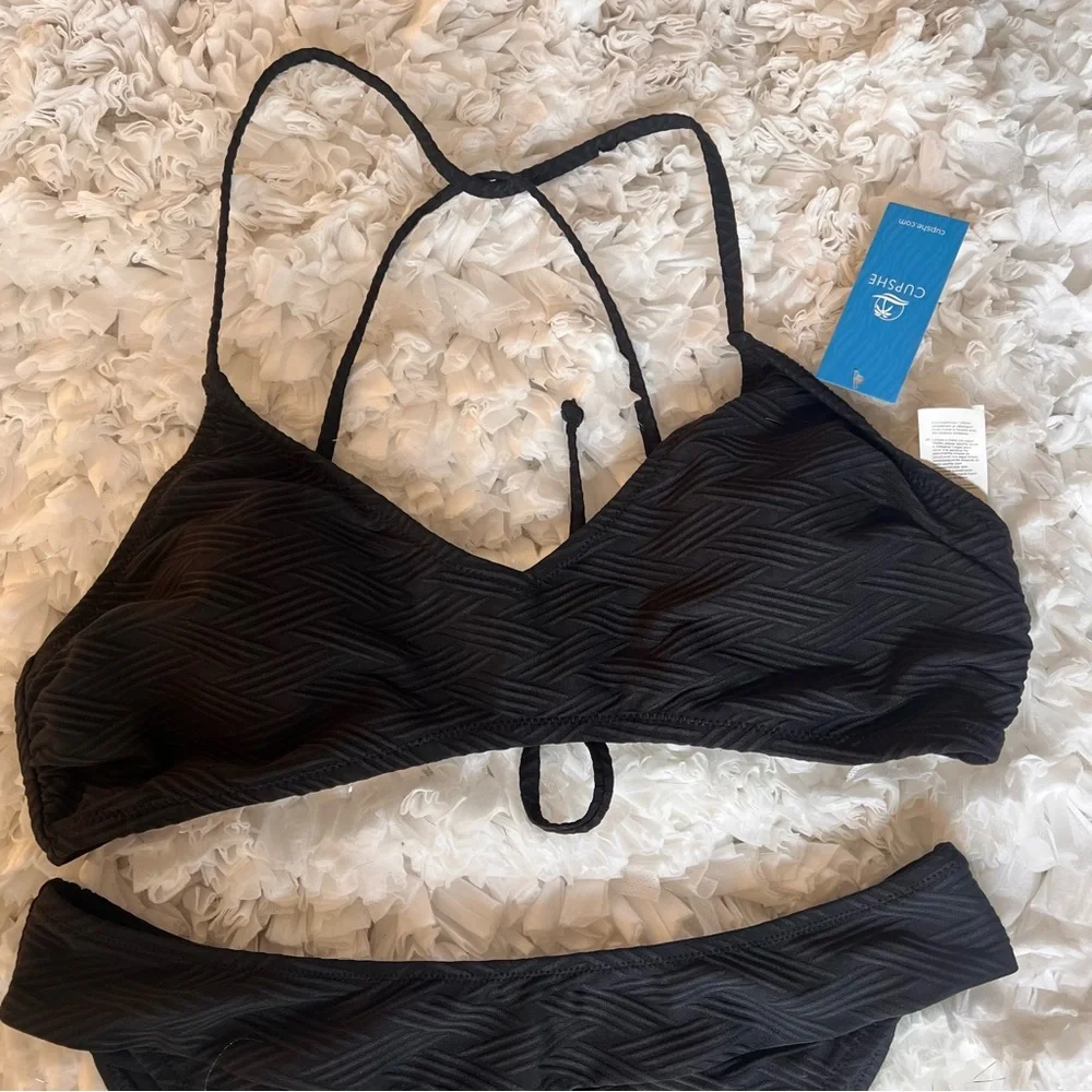 NWT Bikini Sets‎ for Women Crisscross Self Tie Spaghetti Straps V Neck Low Waist